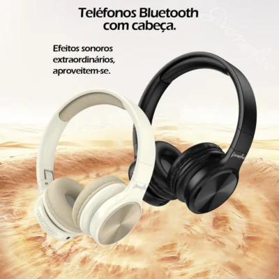 P201 Fone de ouvido sem fio com iluminação, redução de ruído, estéreo - Imagem 2