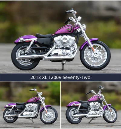 Harley Davidson 2013 XL 1200V Seventy-Two Maisto 1:18 - Imagem 8