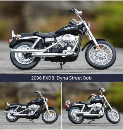 Harley-Davidson 2006 FXDBI Dyna Street Bob Maisto 1:18 - Imagem 8