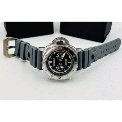 Relógio Masculino Panerai Marina Militare prata cinza Camuflado - Imagem 4